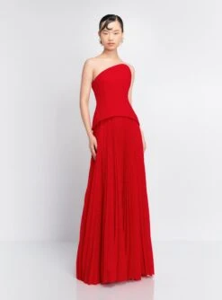 The Britt Maxi Dress In Red