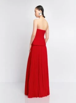 The Britt Maxi Dress In Red -Solace Dress Shop 40 OS44017 BRITT MAXI DRESS RED 053 R1