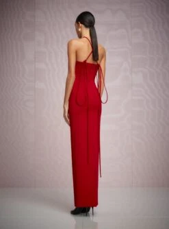 The Fern Maxi Dress In Crimson Red -Solace Dress Shop 42 OS46047 FERN MAXI DRESS CRIMSON RED 0047 Rework
