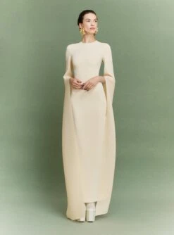 The Naomi Maxi Dress In Alabaster