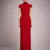 The Lang Maxi Dress In Crimson Red