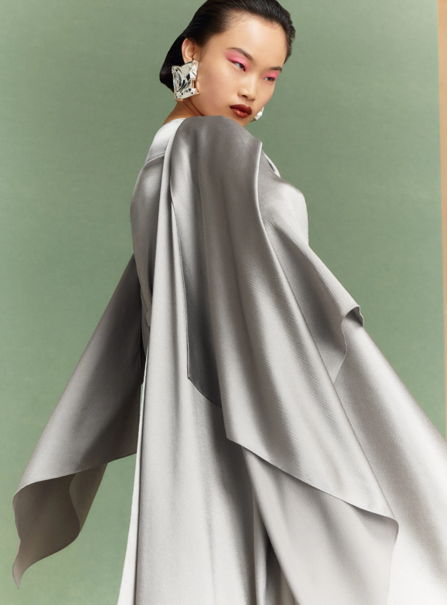 The Rosalia Maxi Dress In Pewter 4 The Rosalia Maxi Dress In Pewter - Image 2