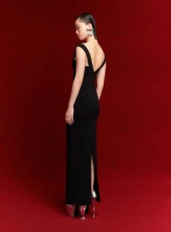 The Nalani Maxi Dress In Black -Solace Dress Shop 50 OS44044 NALANI MAXI DRESS BLACK 074 R1