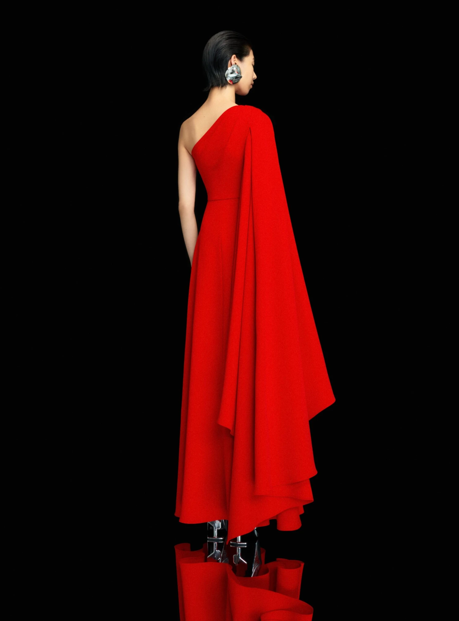 The Yazmin Maxi Dress In Red 5 The Yazmin Maxi Dress In Red - Image 3