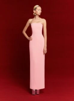 The Anderson Maxi Dress In Powder Pink
