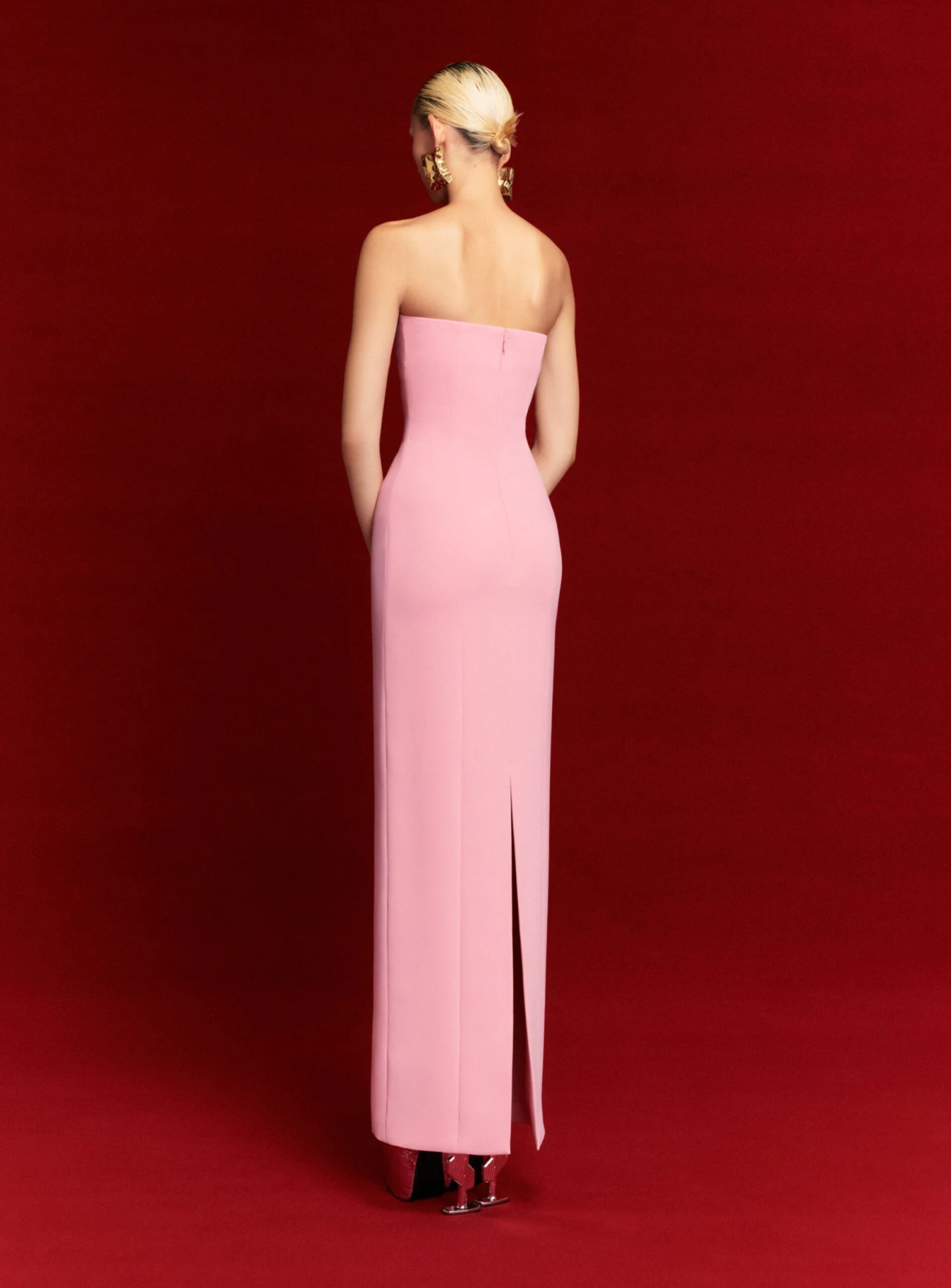The Anderson Maxi Dress In Powder Pink 5 The Anderson Maxi Dress In Powder Pink - Image 3