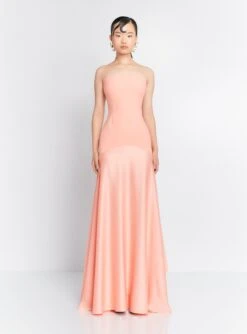 The Alessandra Maxi Dress In Nectar Pink