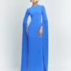The Naomi Maxi Dress In Iris Blue