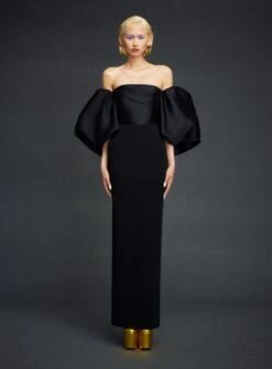 The Floris Maxi Dress In Black