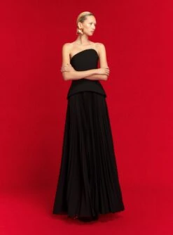 The Britt Maxi Dress In Black -Solace Dress Shop 5 OS44017 BRITT MAXI DRESS BLACK 132 R2
