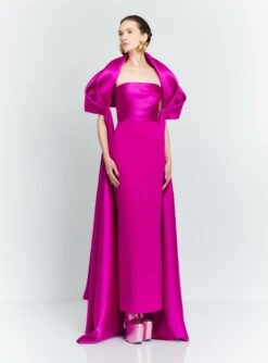 The Vera Maxi Dress In Fuchsia