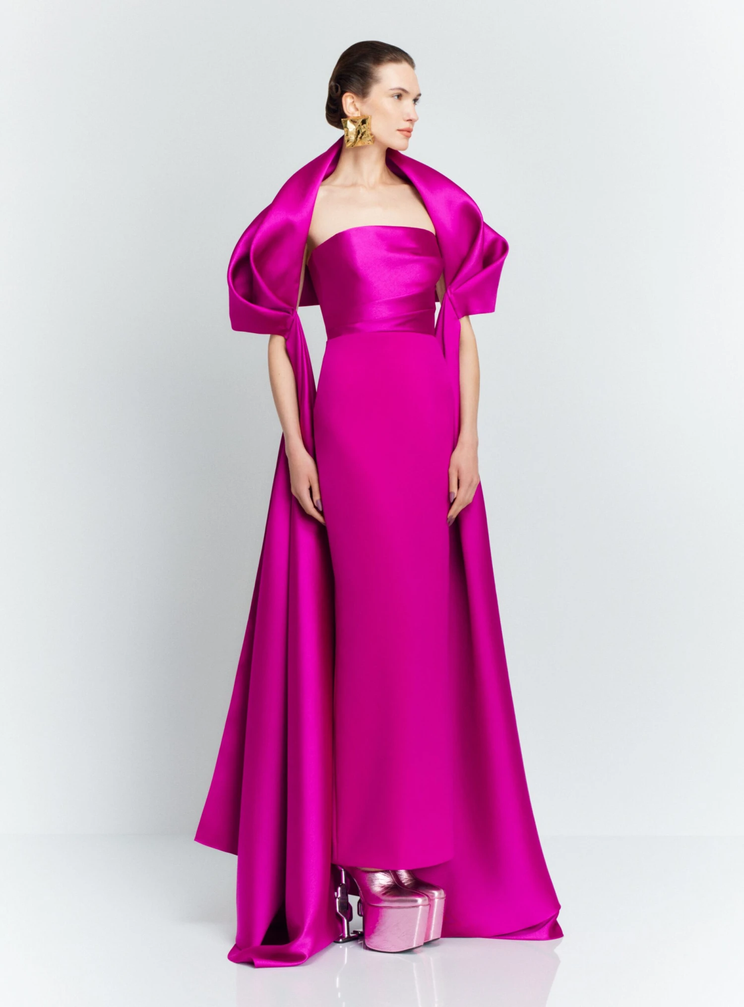 The Vera Maxi Dress In Fuchsia 4 The Vera Maxi Dress In Fuchsia - Image 2