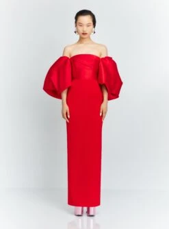 The Floris Maxi Dress In Red