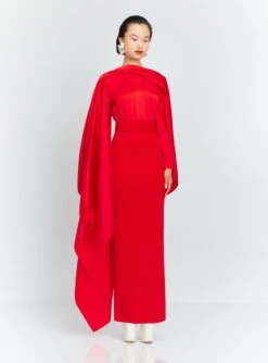 The Rosalia Maxi Dress In Red 6 The Rosalia Maxi Dress In Red -Solace Dress Shop 64 OS43009 ROSALIA MAXI DRESS RED 004 R1