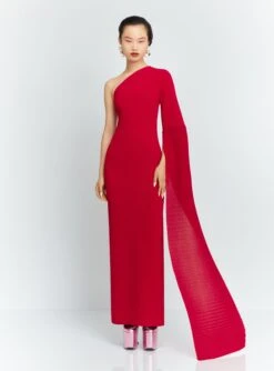 The Sylvia Maxi Dress In Ruby