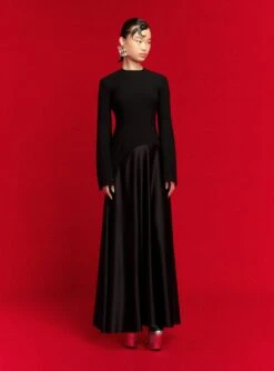 The Storm Maxi Dress In Black -Solace Dress Shop 6 OS29046 STORM MAXI DRESS BLACK 015 R1