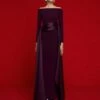 The Irma Maxi Dress In Aubergine -Solace Dress Shop 6 OS39020 IRMA MAXI DRESS AUBERGINE 005 R1