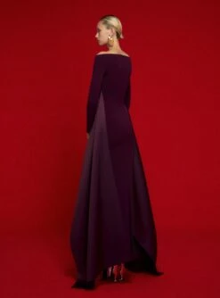 The Irma Maxi Dress In Aubergine -Solace Dress Shop 6 OS39020 IRMA MAXI DRESS AUBERGINE 029 R1