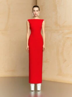 The Imogen Maxi Dress In Red
