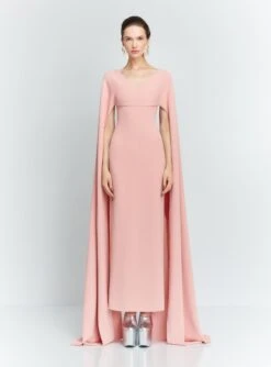 The Morgan Maxi Dress In Putty Pink
