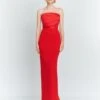 The Afra Maxi Dress In Red