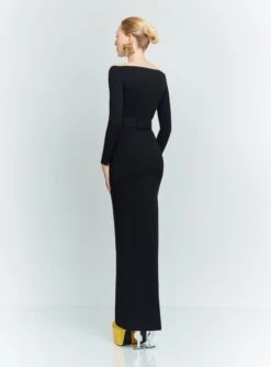 The Sabina Maxi Dress In Black -Solace Dress Shop 74 OS28038 SABINA MAXI DRESS BLACK 083 R1