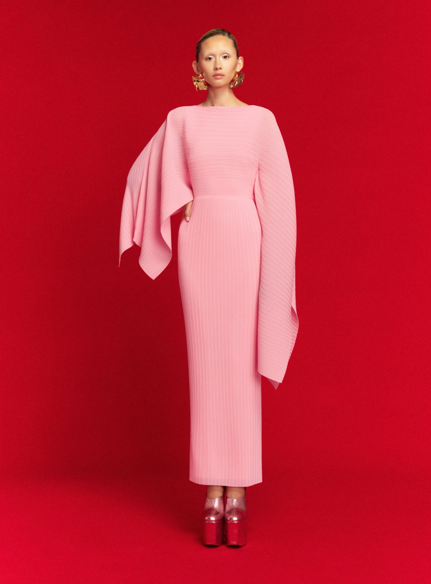 The Adami Maxi Dress In Powder Pink 3 The Adami Maxi Dress In Powder Pink