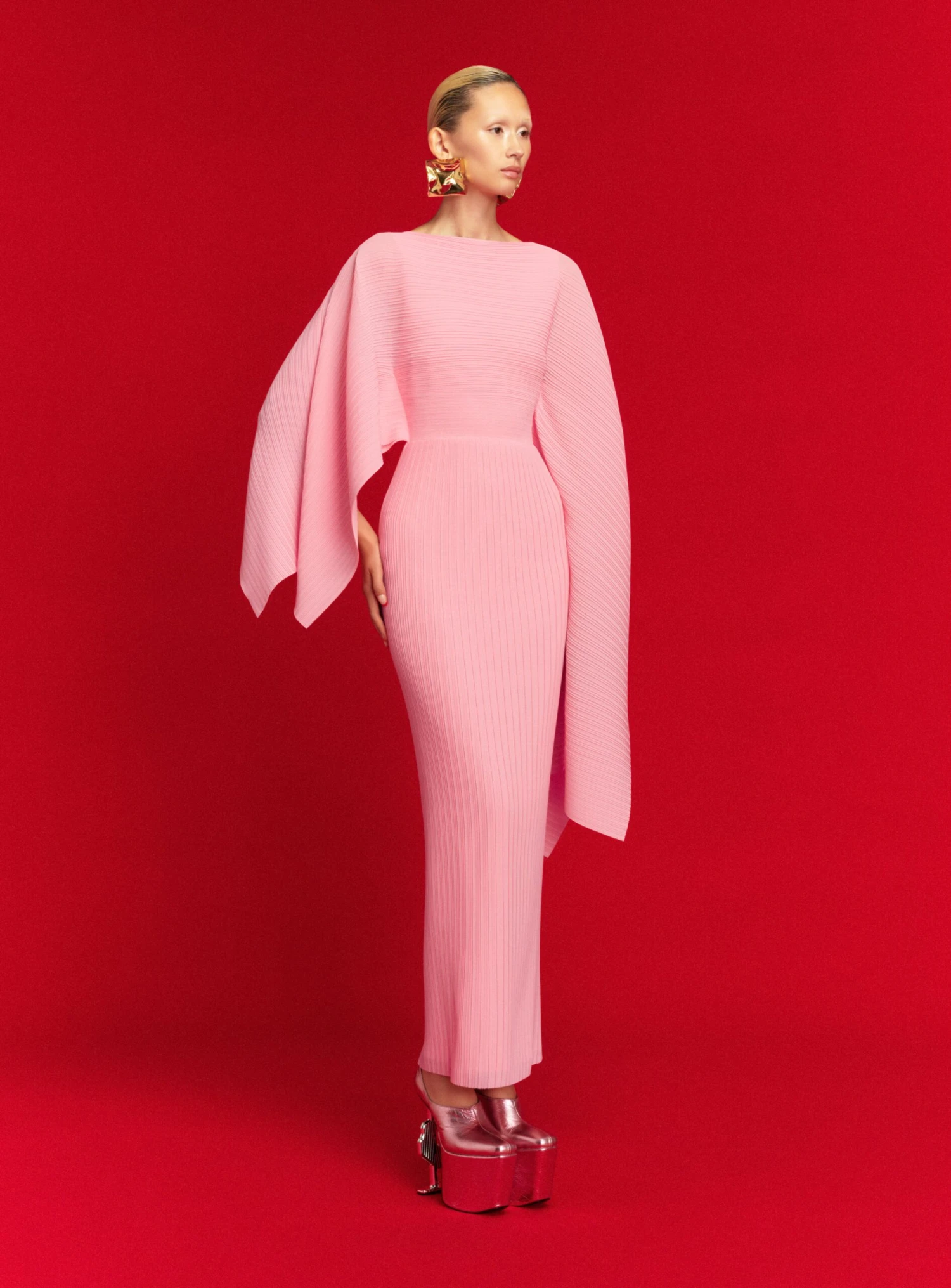 The Adami Maxi Dress In Powder Pink 4 The Adami Maxi Dress In Powder Pink - Image 2