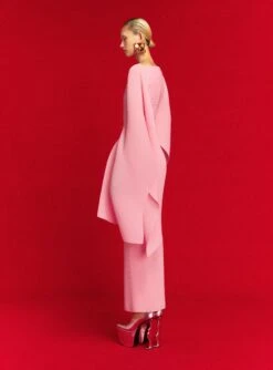 The Adami Maxi Dress In Powder Pink 7 The Adami Maxi Dress In Powder Pink -Solace Dress Shop 7 OS22060 ADAMI MAXI DRESS POWDER PINK 038 R1