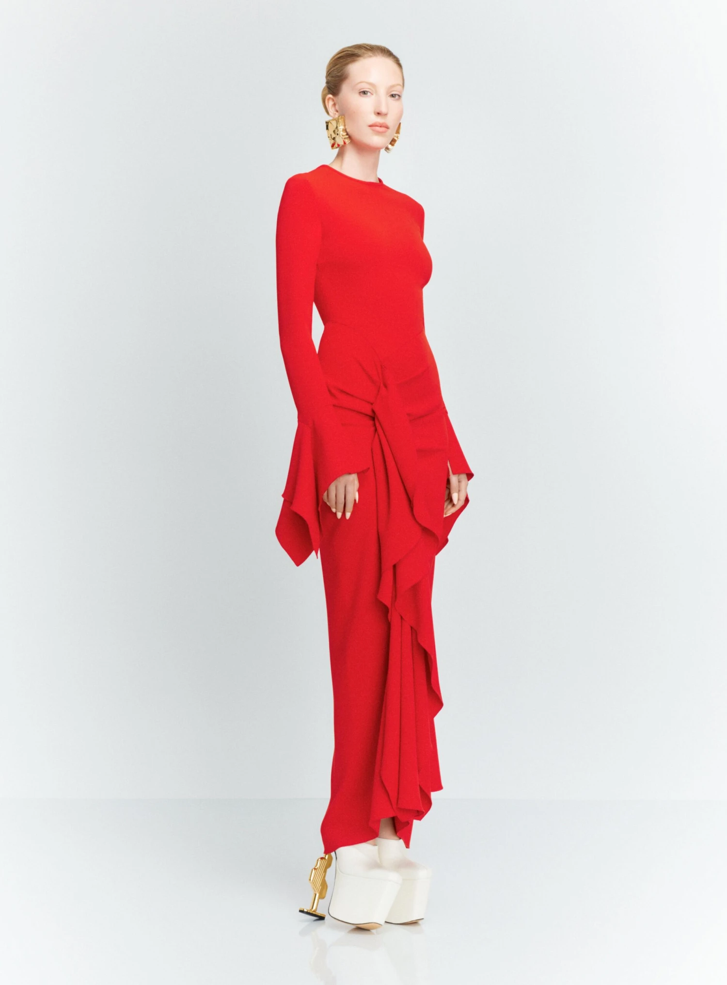 The Della Maxi Dress In Red 4 The Della Maxi Dress In Red - Image 2