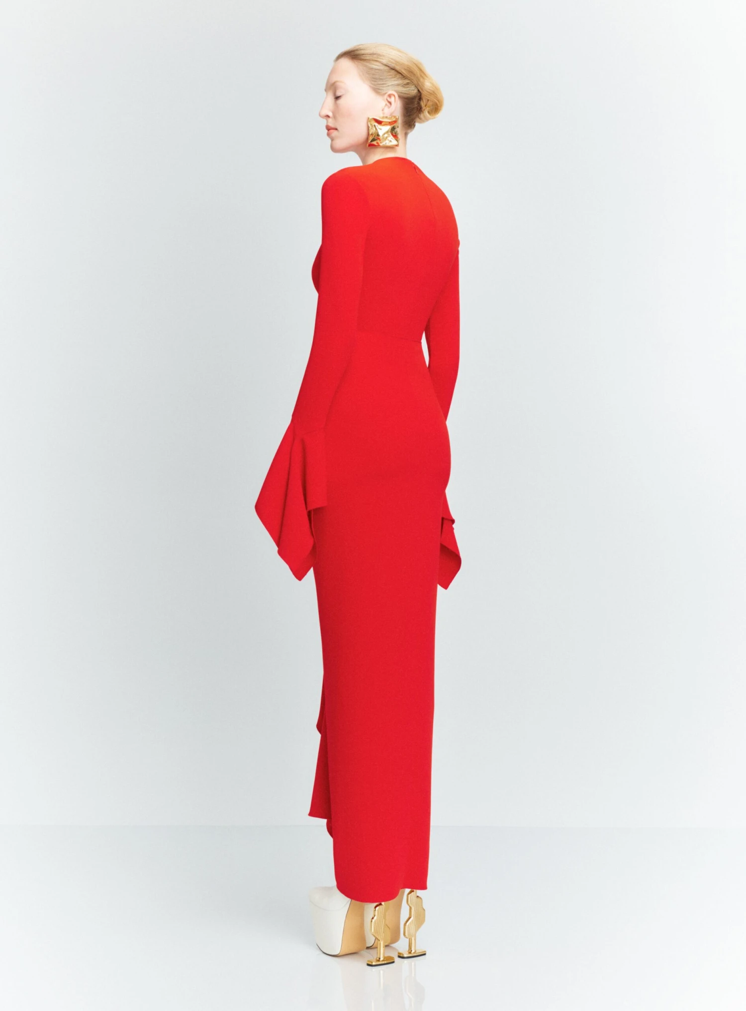 The Della Maxi Dress In Red 5 The Della Maxi Dress In Red - Image 3
