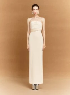 The Afra Maxi Dress In Alabaster