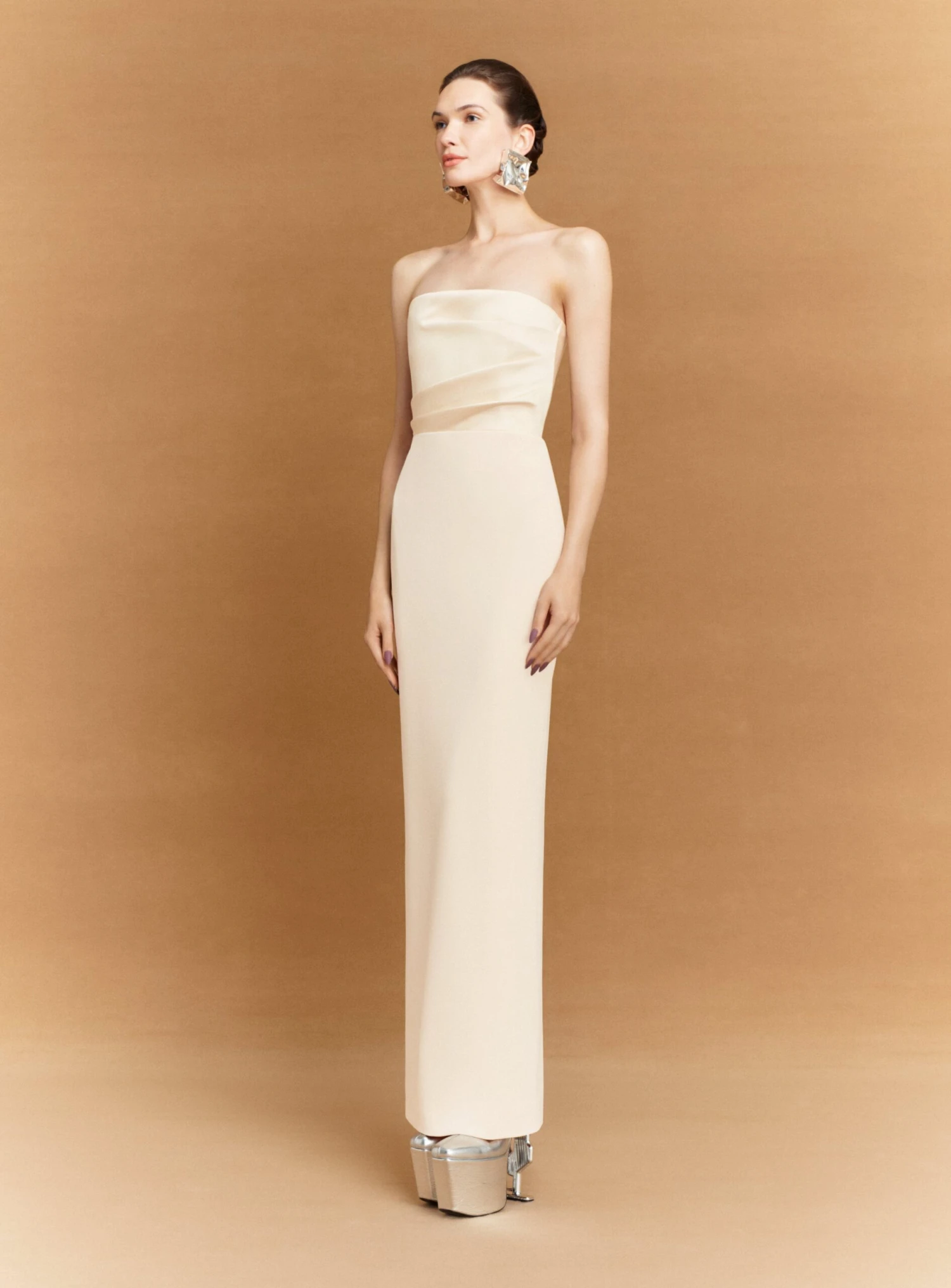 The Afra Maxi Dress In Alabaster 4 The Afra Maxi Dress In Alabaster - Image 2