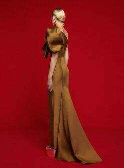 The Reya Maxi Dress In Gold -Solace Dress Shop 8 OS36015 REYA MAXI DRESS GOLD 093 R1