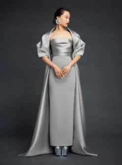 The Vera Maxi Dress In Pewter