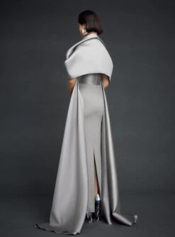 The Vera Maxi Dress In Pewter -Solace Dress Shop 8 OS43029 VERA MAXI DRESS PEWTER 086 R1