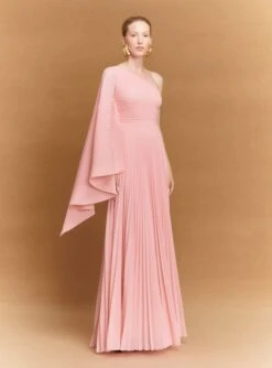The Maci Maxi Dress In Putty Pink