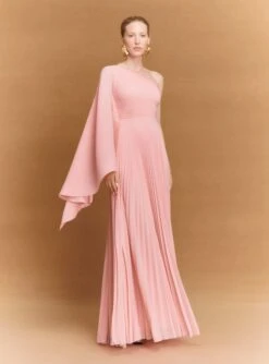 The Maci Maxi Dress In Putty Pink -Solace Dress Shop 94 OS43001 MACI MAXI DRESS PUTTYPINK 033 R1