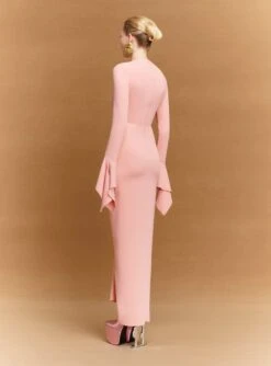 The Della Maxi Dress In Putty Pink -Solace Dress Shop 96 OS43040 DELLA MAXI DRESS PUTTY PINK 069 R1