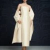 The Renee Midaxi Dress In Pearl -Solace Dress Shop 97 OS46040 RENEE MIDAXI DRESS PEARL 0009 Rework