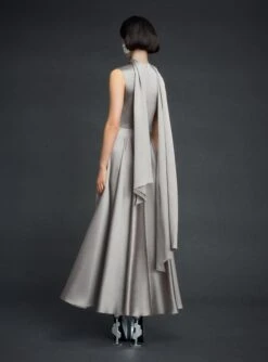 The Emelia Maxi Dress In Pewter -Solace Dress Shop 9 OS43037 EMELIA MAXI DRESS PEWTER 068 R1