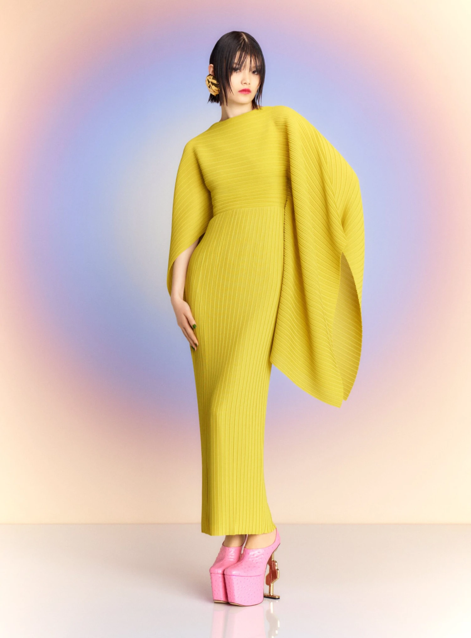 The Adami Maxi Dress In Chartreuse 4 The Adami Maxi Dress In Chartreuse - Image 3