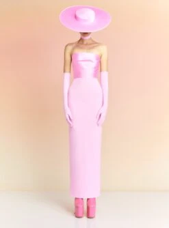 The Afra Maxi Dress In Blush