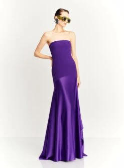 The Alessandra Maxi Dress In Amethyst