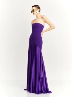 The Alessandra Maxi Dress In Amethyst 8 The Alessandra Maxi Dress In Amethyst -Solace Dress Shop ALESSANDRA MAXI DRESS OS40024 AMETHYST 028 R1