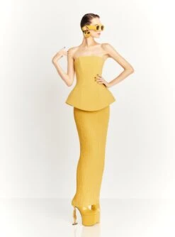 The Arella Maxi Dress In Sand -Solace Dress Shop ARELLA MAXI DRESS OS40010 SAND 016 R1