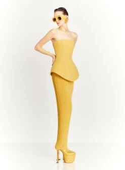 The Arella Maxi Dress In Sand -Solace Dress Shop ARELLA MAXI DRESS OS40010 SAND 055 R1