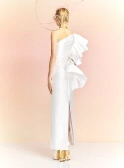 The Barney Maxi Dress In Cream -Solace Dress Shop BARNEY MAXI DRESS OS39009 CREAM 246 R1