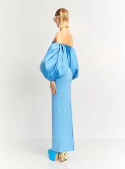 The Carmen Maxi Dress In Bluebell -Solace Dress Shop CARMEN MAXI DRESS OS34012 BLUEBELL 143 R1