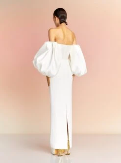 The Carmen Maxi Dress In Cream -Solace Dress Shop CARMEN MAXI DRESS OS34012 CREAM 183 R1